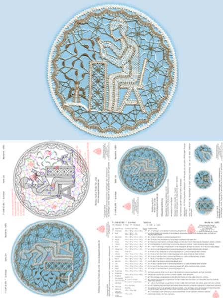 393 Klöppelbrief Motiv "Schnitzer"
