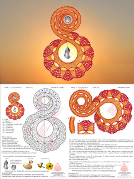 440 Klöppelbrief Suncatcher "S"