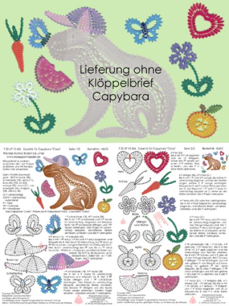 656 Klöppelbrief Zubehör für Capybara "Clara"