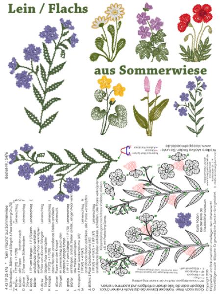 476 Klöppelbrief "Lein / Flachs" aus Sommerwiese