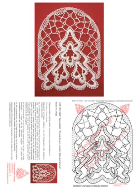 005 Klöppelbrief Fensterbild "Tannenbaum"