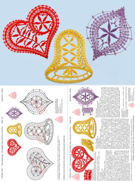 296 Klöppelbrief Weihnachtsbaumschmuck "Nostalgie"