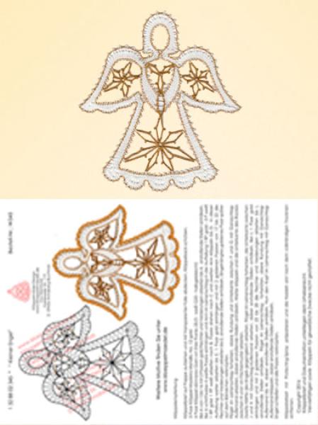 345 Klöppelbrief Kleiner Engel "Nostalgie"