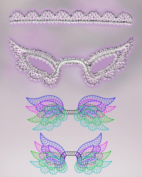 661 Klöppelbrief Engelsflügel "Emilia"