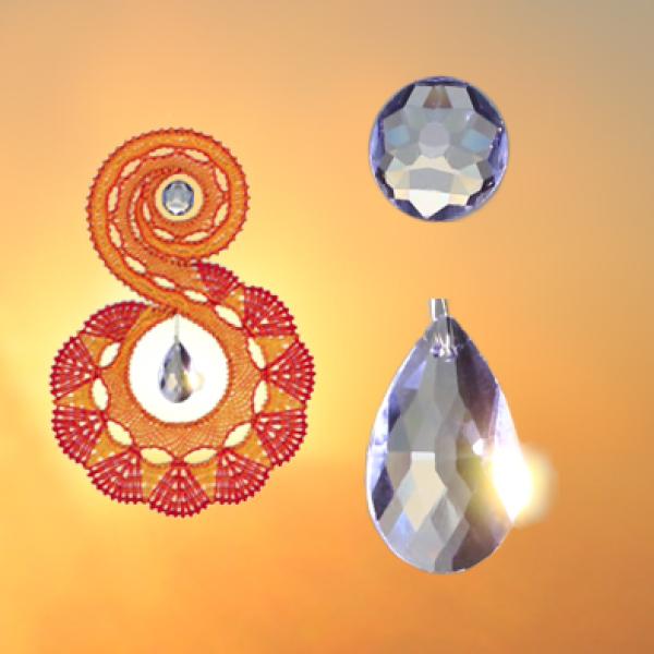 P107 Zubehör-Set “2 Kristall-Perlen für Suncatcher ”S”